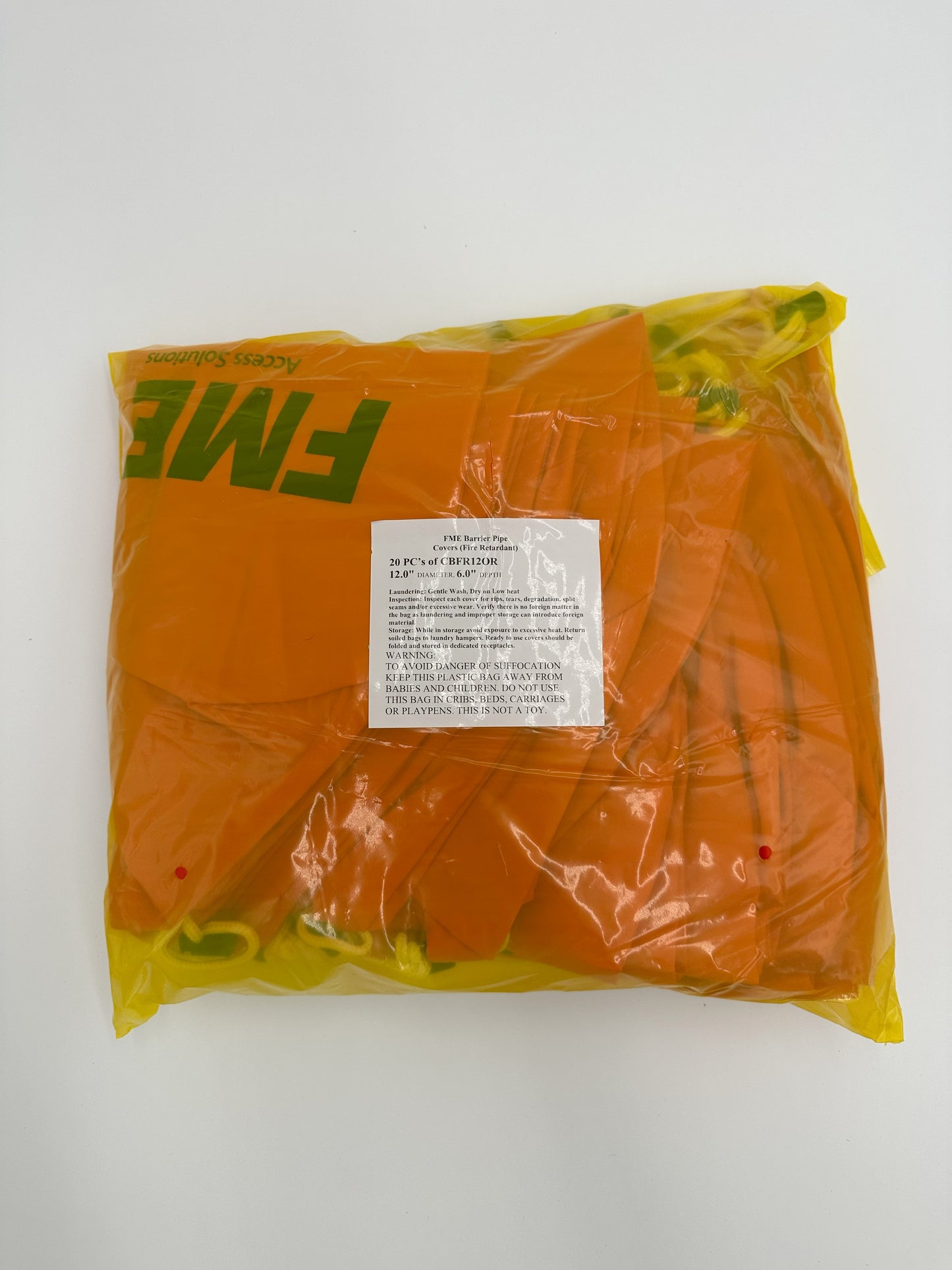 Orange 12" FME Covers 20/PKG