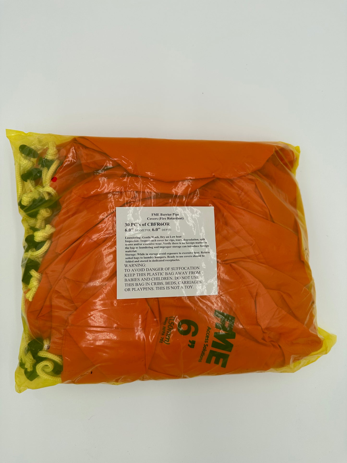 Orange 6" FME Covers 30/PKG