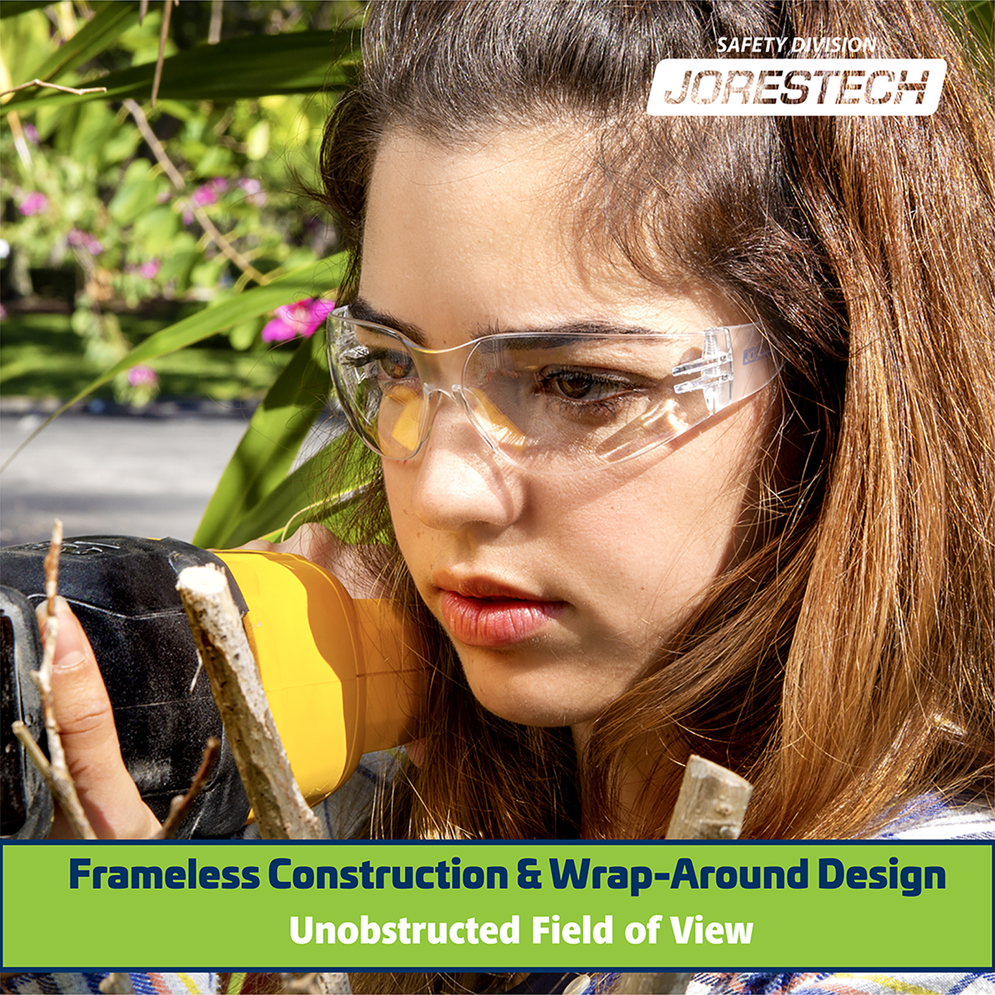 Anti-Fog Clear Safety Glasses for High Impact Protection