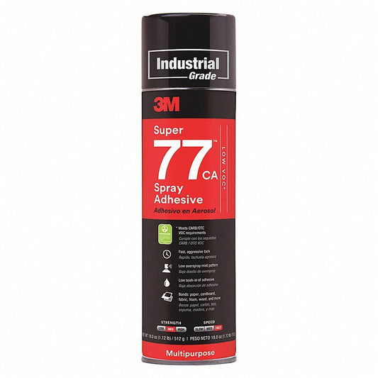 3M 77CA Spray Adhesive, 18.0 oz, Aerosol Can