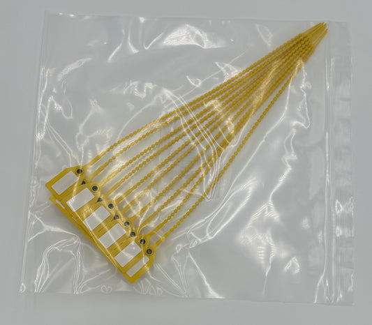 15" Extra Long Breakaway Zip Tie with Writable Tab