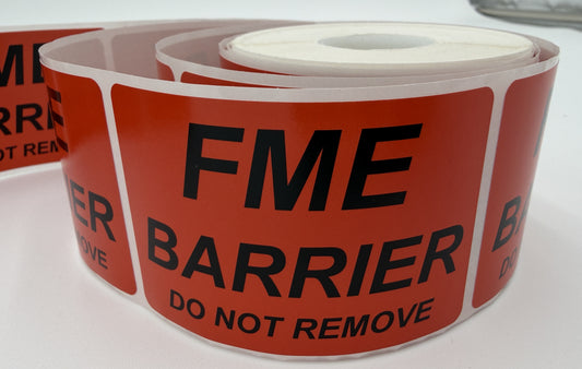 FME Barrier Stickers 2"x 3"