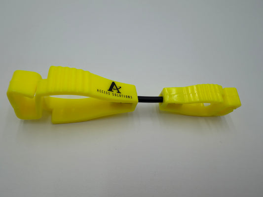 Glove Clip, Plastic Yellow