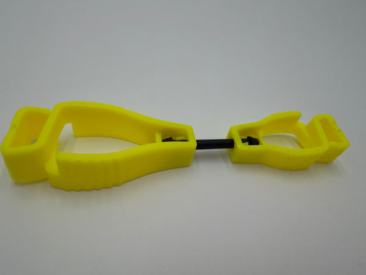 Glove Clip, Plastic Yellow