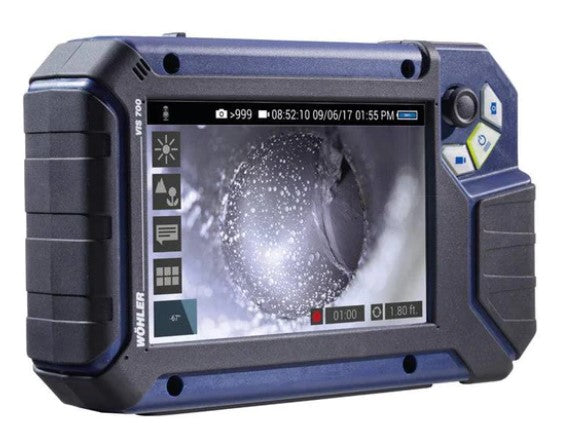 Wohler VIS 700 PLUS HD Camera Inspection System w/ 1.5" & 1" Camera Head & Trolly